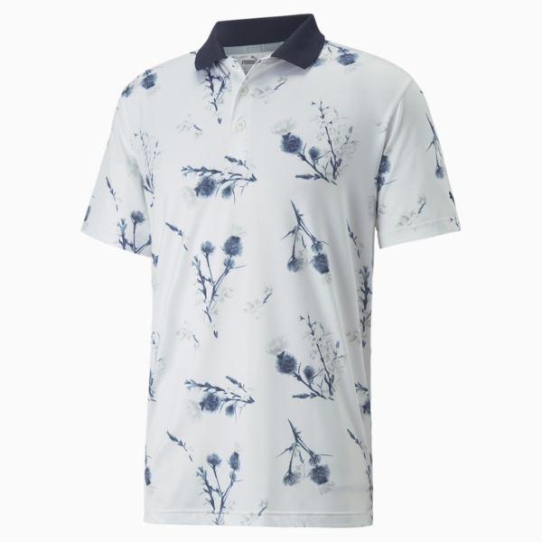 Mattr Lowlands Golf Polo Men, Bright White-Navy Blazer, large-ZAF