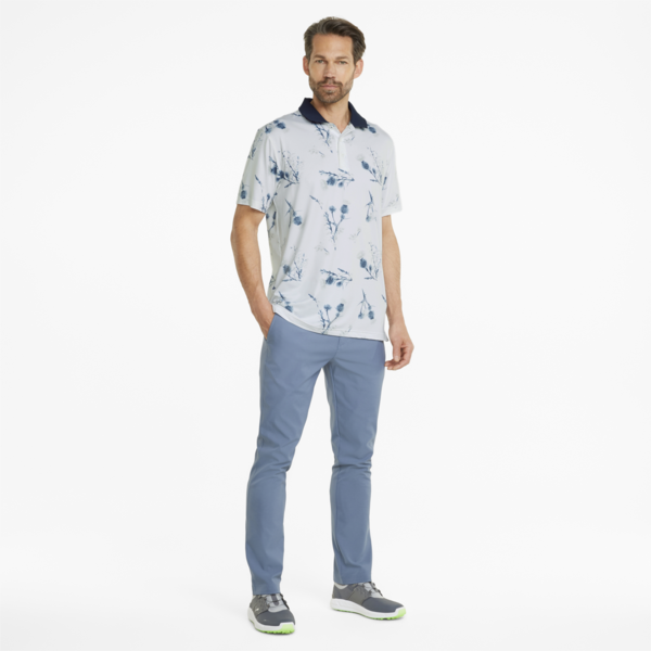 Mattr Lowlands Golf Polo Men, Bright White-Navy Blazer, large-ZAF