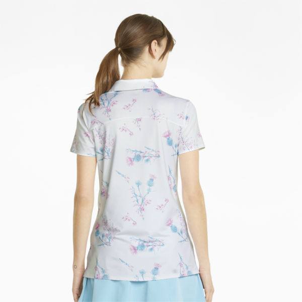 Mattr Lowlands Golf Polo Shirt Women, Bright White-Mauve Pop, large-ZAF
