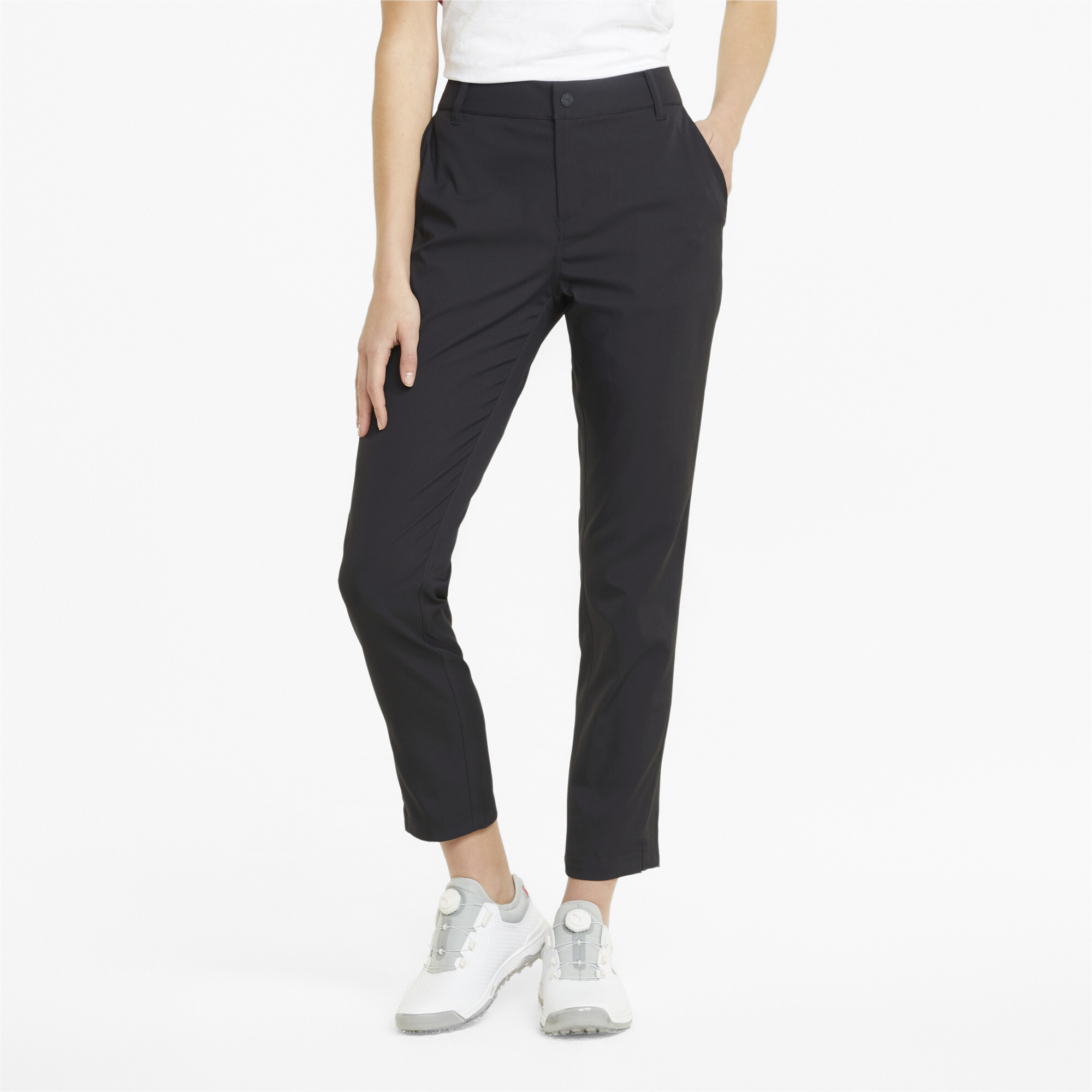 Women's Puma W Boardwalk Golf Pants, Black, Size M, Clothing