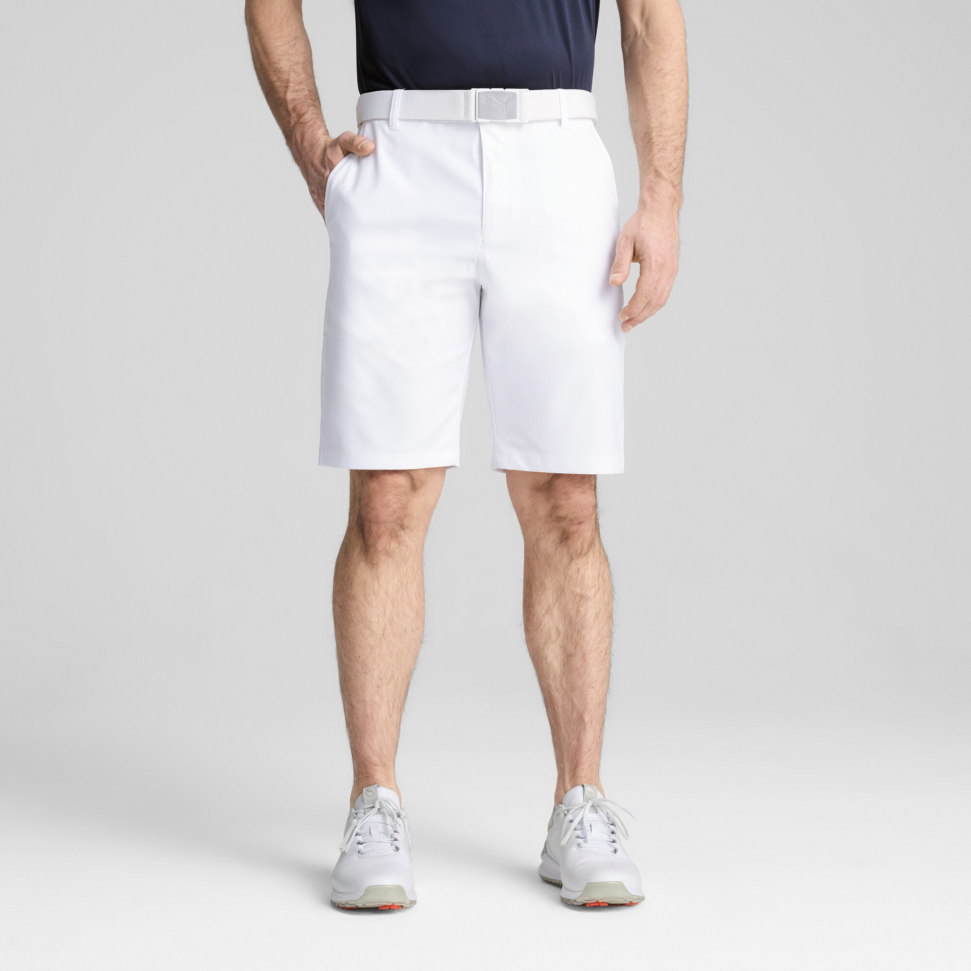 Men's Puma Dealer 10 Golf Shorts, White, Size 32, Sport