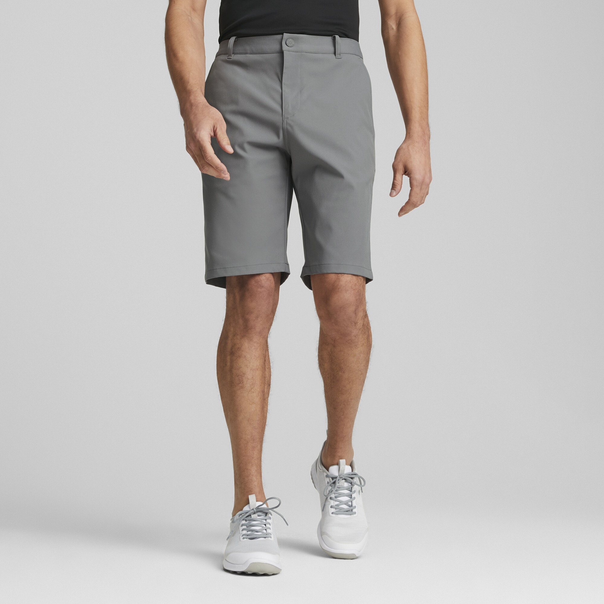 Men's Puma Dealer 10 Golf Shorts, Gray, Size 32, Sport