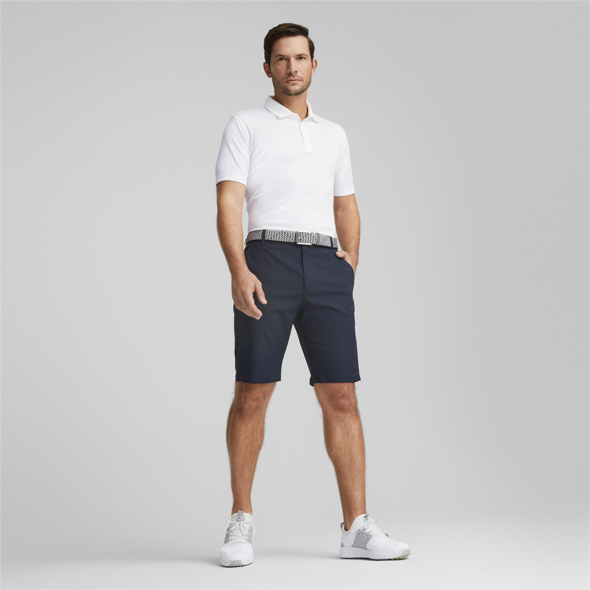 Men's Puma Dealer 10 Golf Shorts, Blue, Size 34, Sport