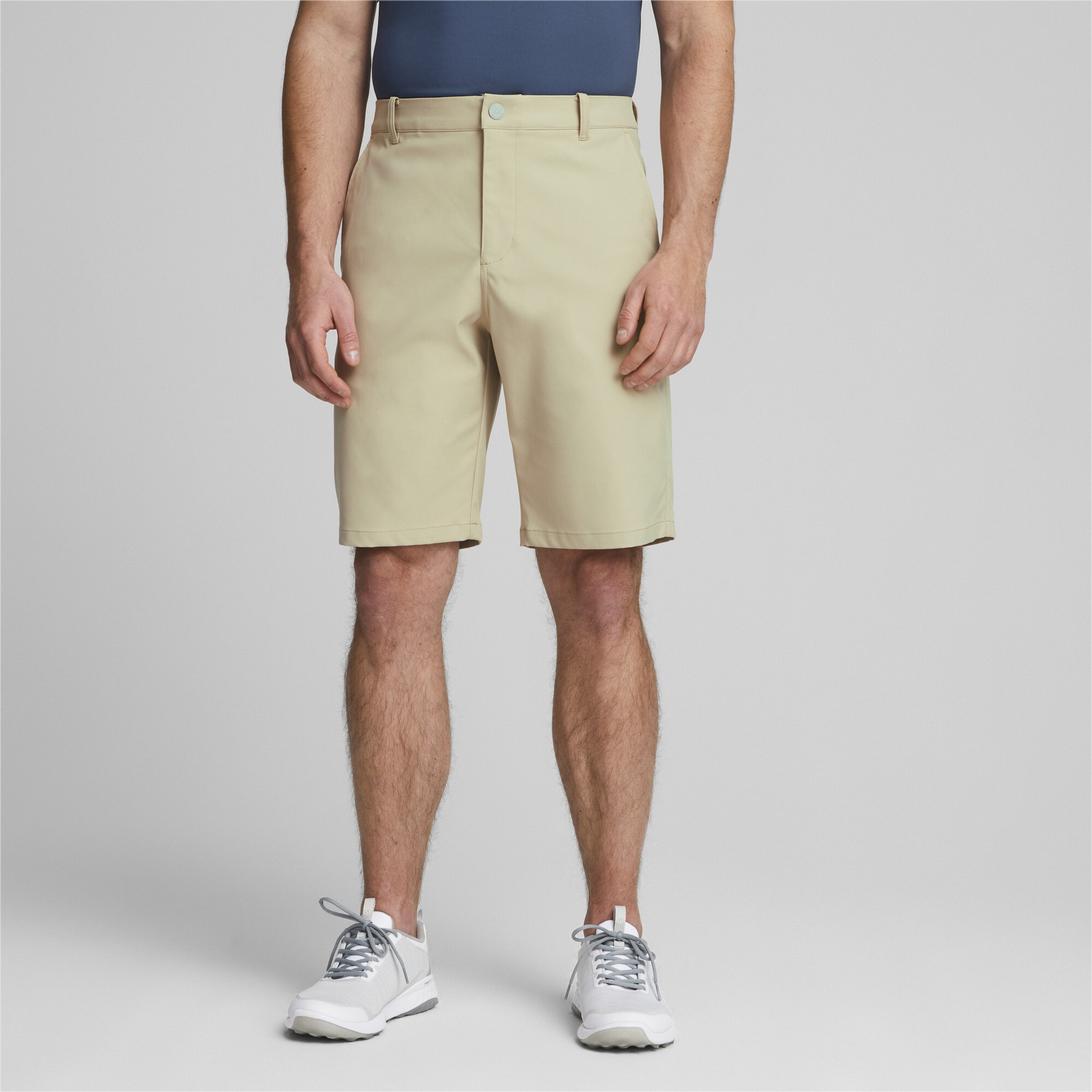 Men's Puma Dealer 10 Golf Shorts, Beige, Size 38, Sport