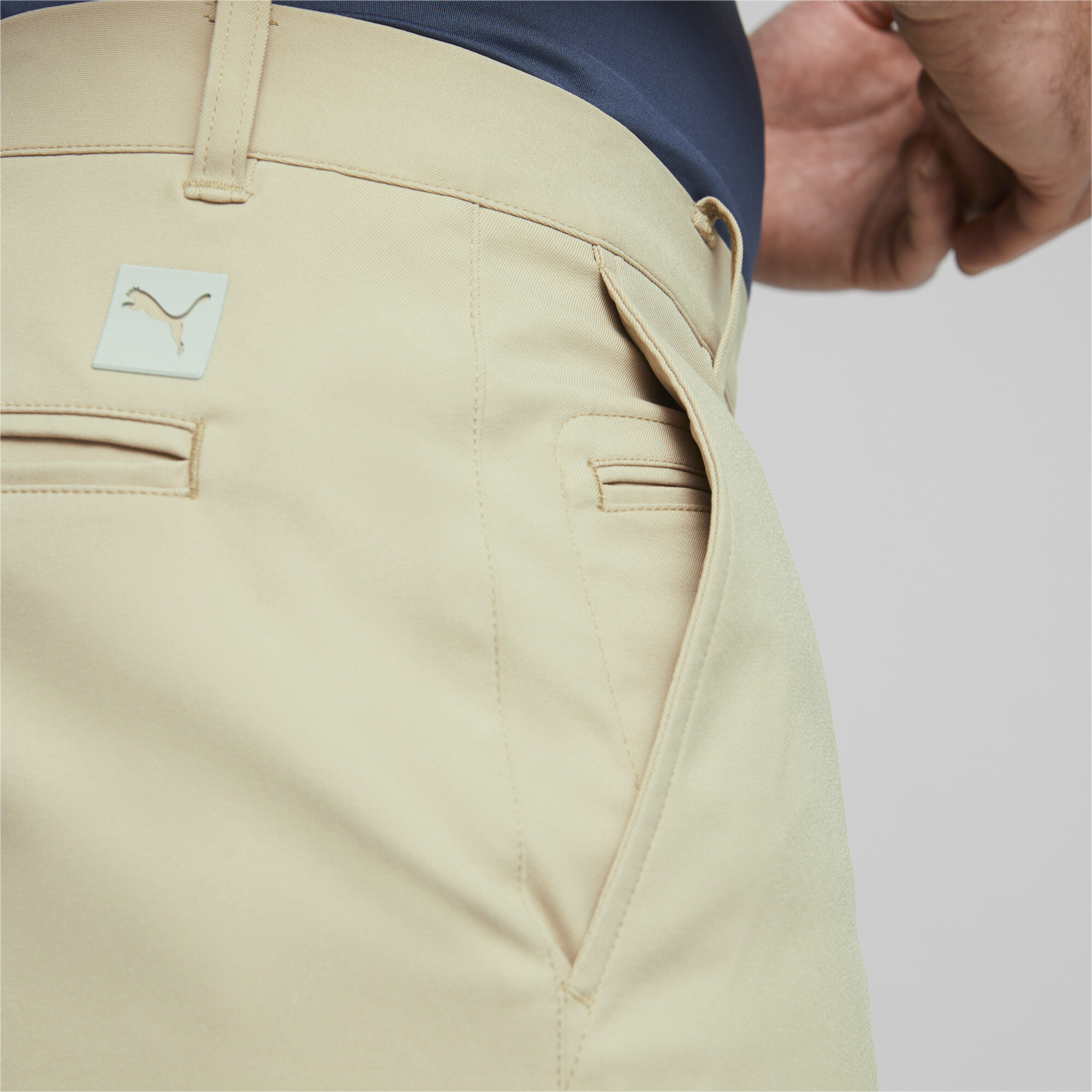 Men's Puma Dealer 10 Golf Shorts, Beige, Size 38, Sport