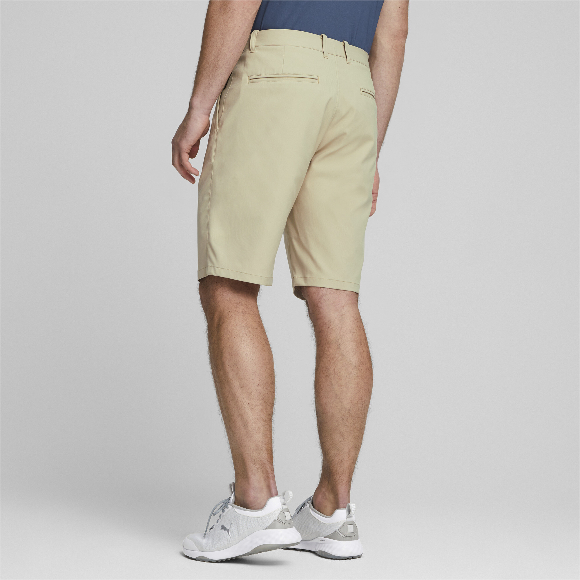 Men's Puma Dealer 10 Golf Shorts, Beige, Size 38, Sport