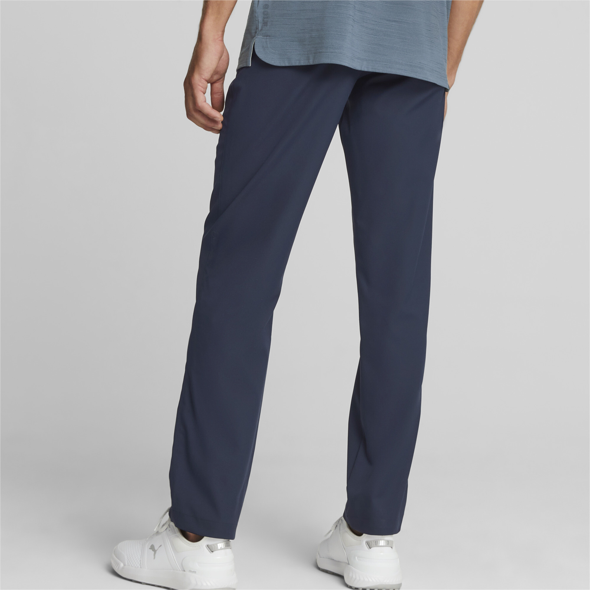 Men's Puma Dealer Golf Pants, Blue, Size 32/32, Clothing