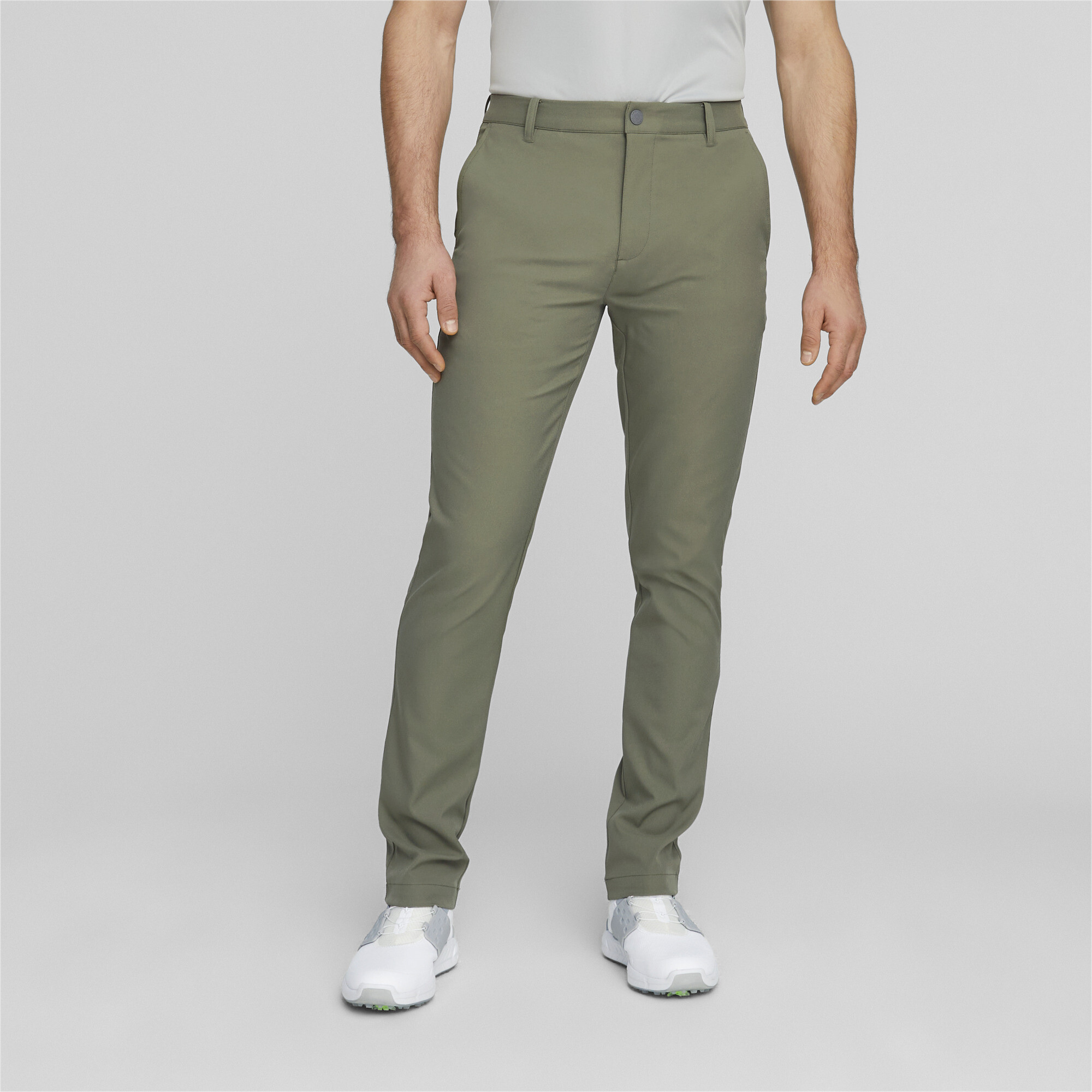 Men's Puma Dealer Tailored Golf Pants, Green, Size 34/32, Sport