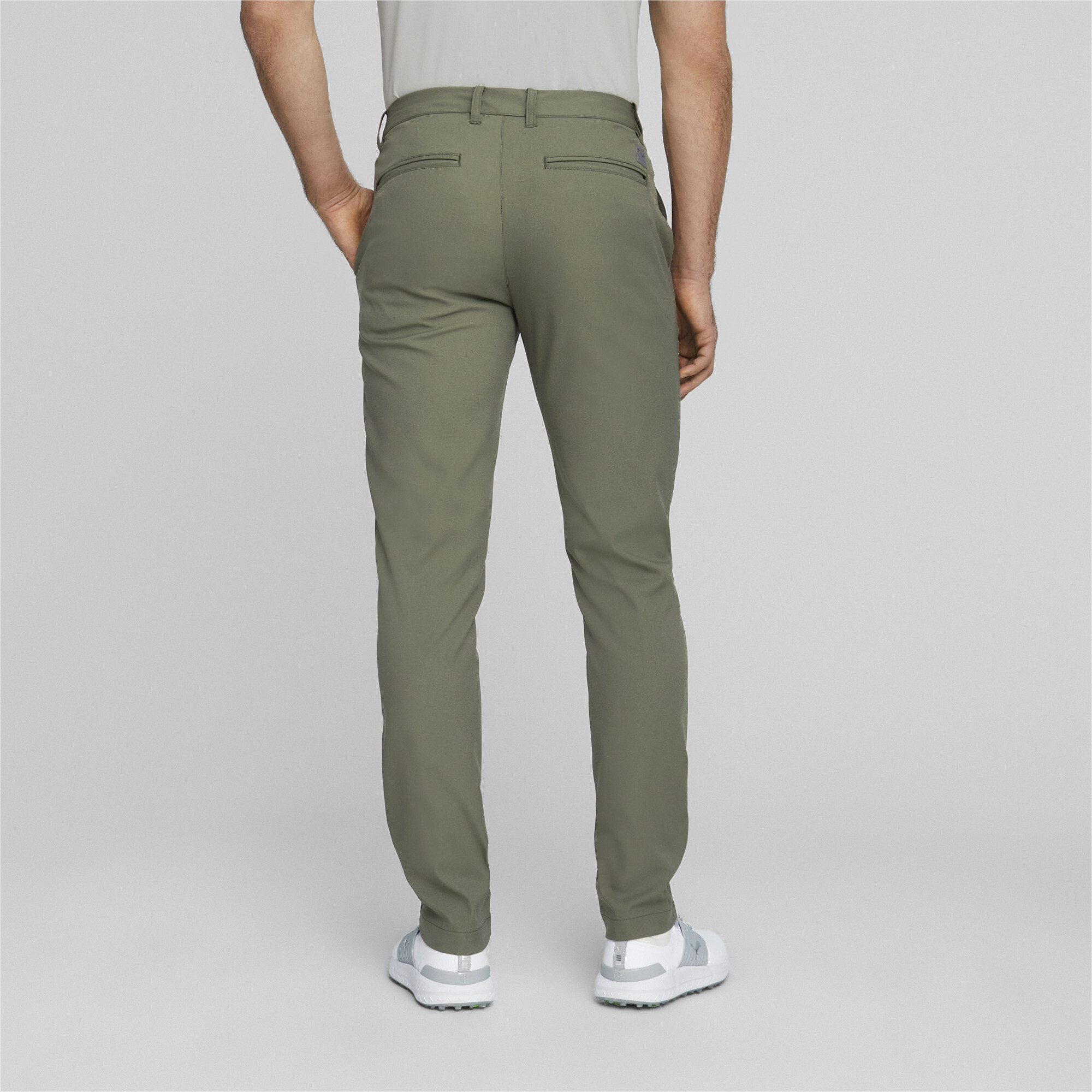 Men's Puma Dealer Tailored Golf Pants, Green, Size 34/32, Sport