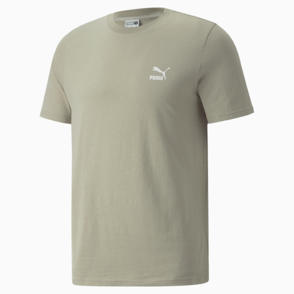 Classics Small Logo Tee Men, Pebble Gray, large-ZAF