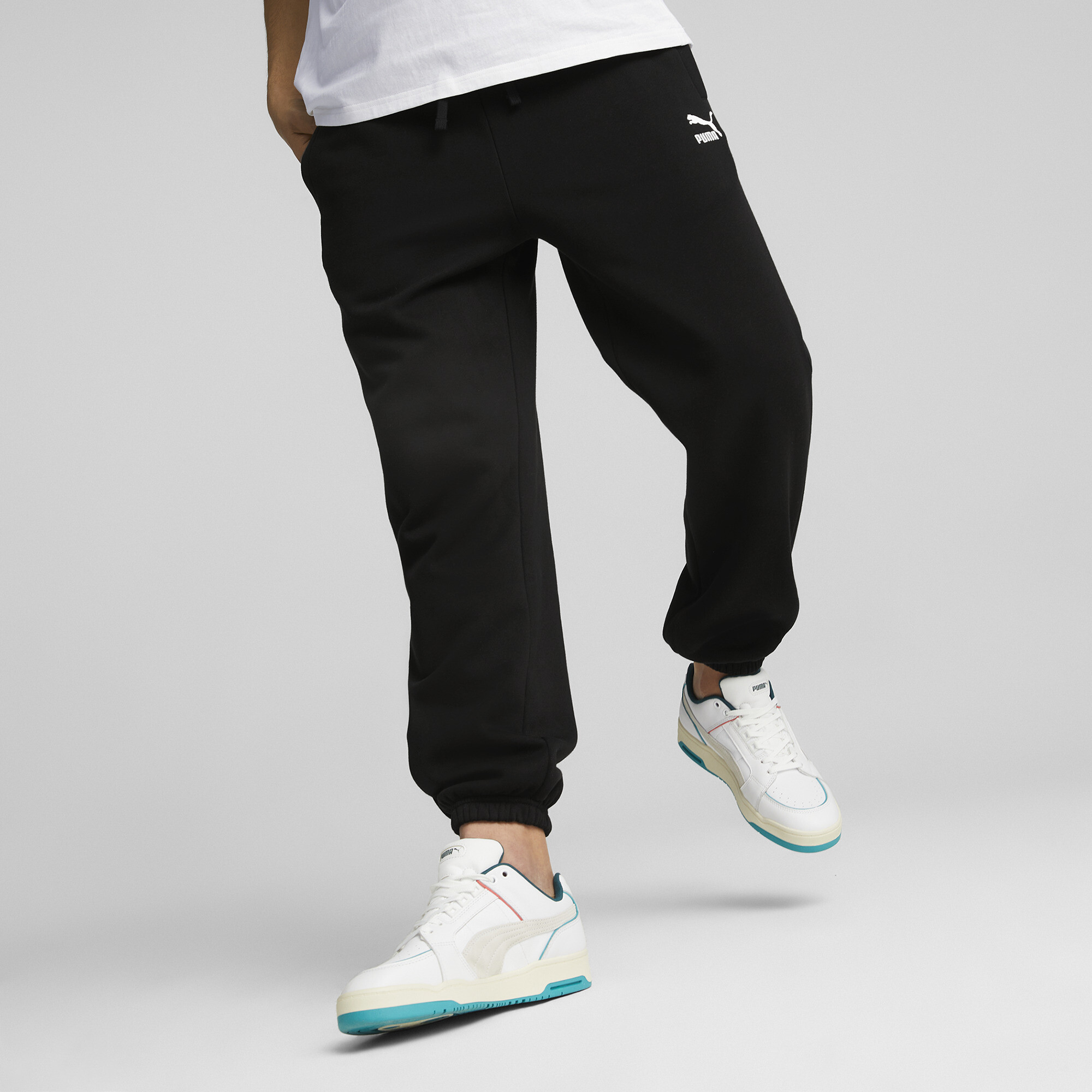 Puma Classics Jogginghose Herren | Mit Plain | Black | Größe: S