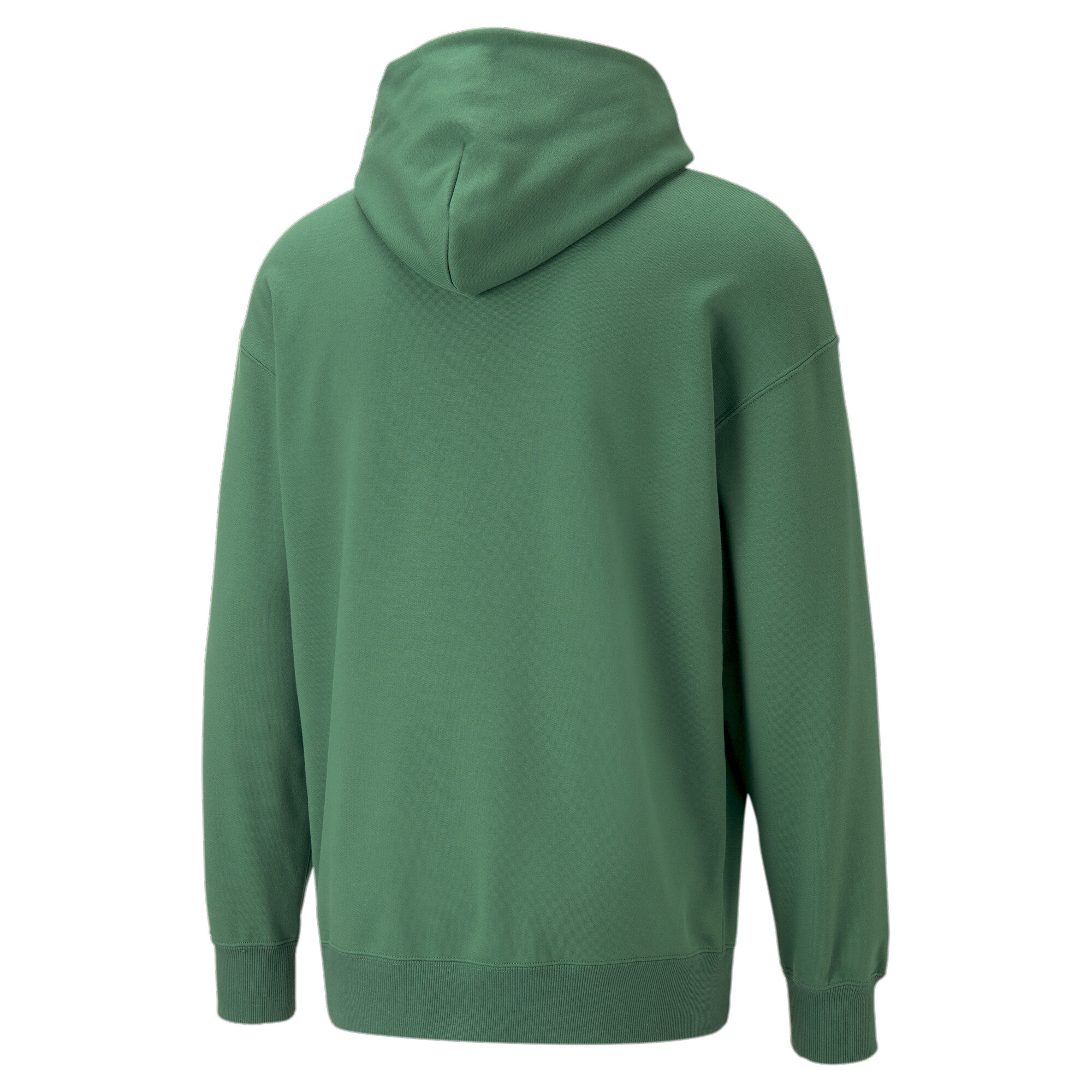 Men's PUMA Classics Relaxed Hoodie Men In Green, Size Large, Cotton