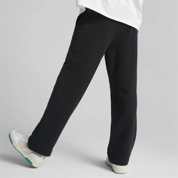 Puma sweatpants open bottom hot sale