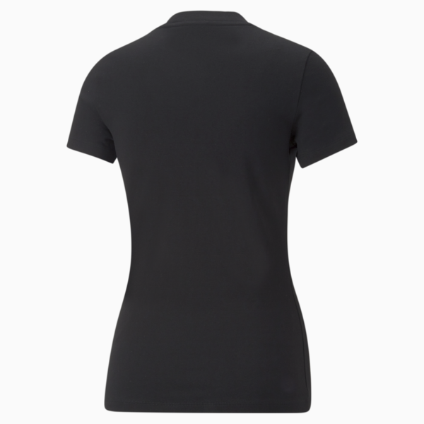 Playera estrecha para mujer Classics, Puma Black, large-MEX