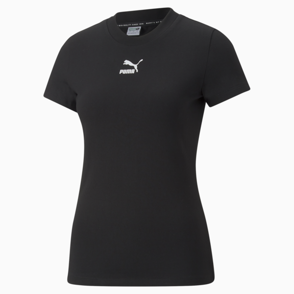 Classics Slim Tee Women, Puma Black, large-ZAF