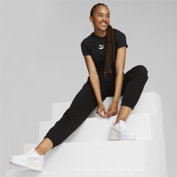 Classics Slim Tee Women, Puma Black, large-ZAF