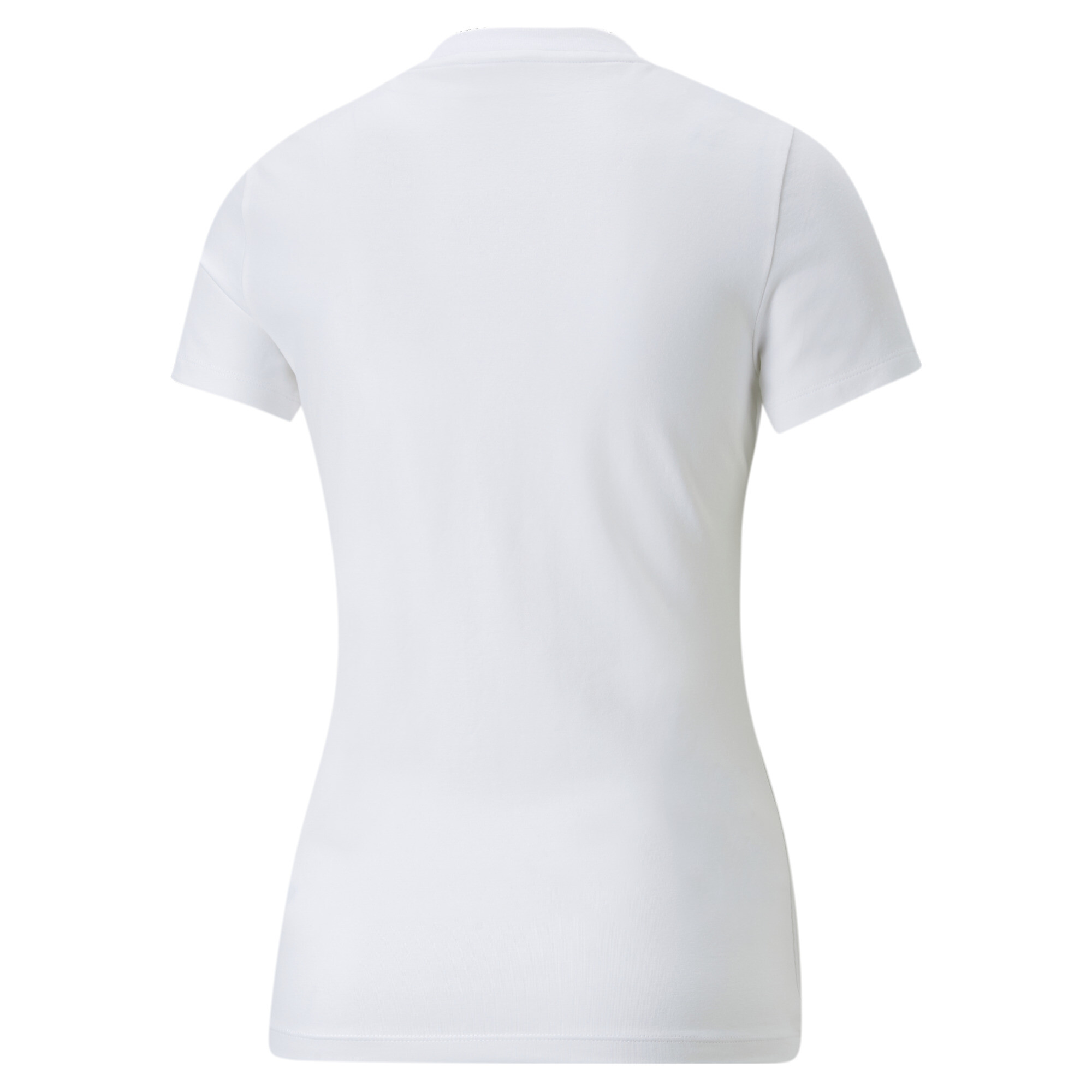 Women's PUMA Classics Slim T-Shirt Women In White, Size XL