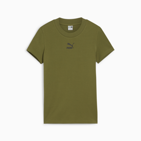 Classics Slim Tee Women, Olive Green, large-ZAF