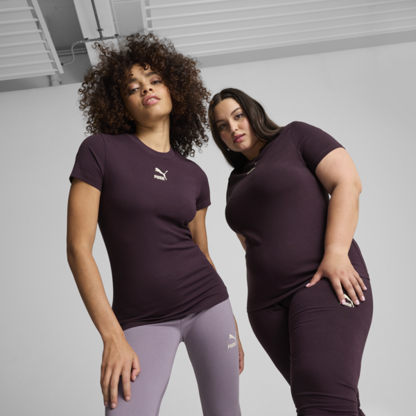Classics Slim Tee Women, Midnight Plum, large-MEX
