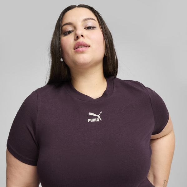 Classics Slim Tee Women, Midnight Plum, large-MEX