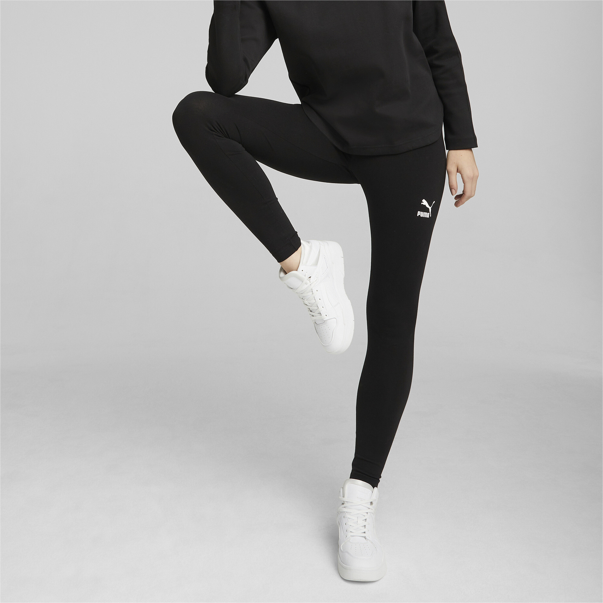 Women's Puma Classics High Waist Leggings, Black, Size XXL, Clothing