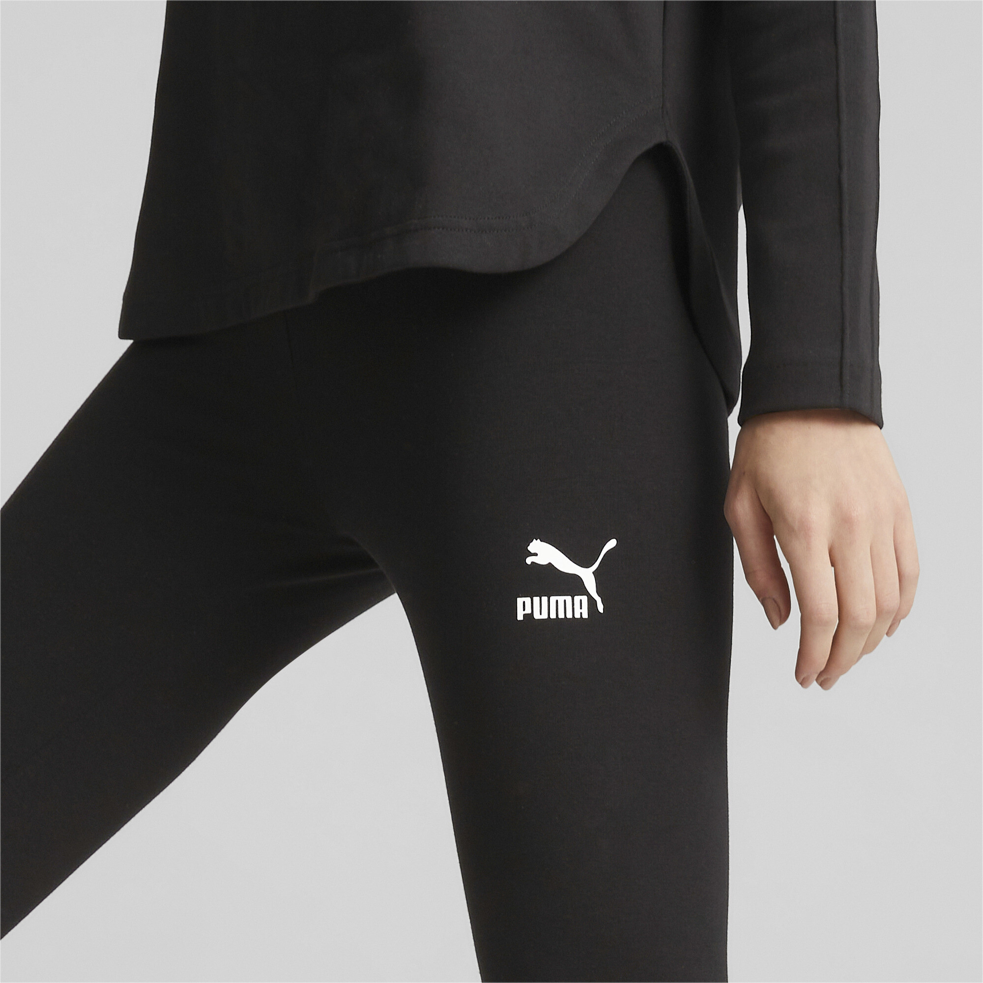 Women's Puma Classics High Waist Leggings, Black, Size XXL, Clothing