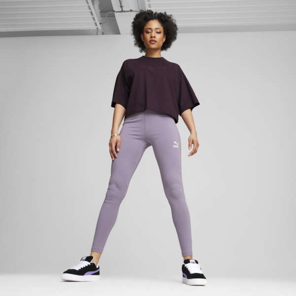 Classics High Waist Leggings Women, Midnight Plum, large-MEX