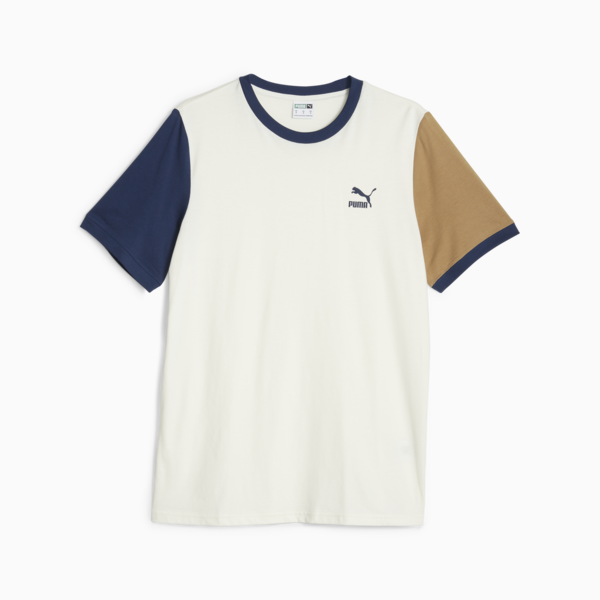 Remera para hombre Classics Block, Warm White-Persian Blue, large-ARG