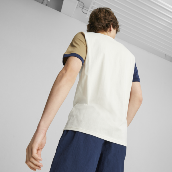 Remera para hombre Classics Block, Warm White-Persian Blue, large-ARG
