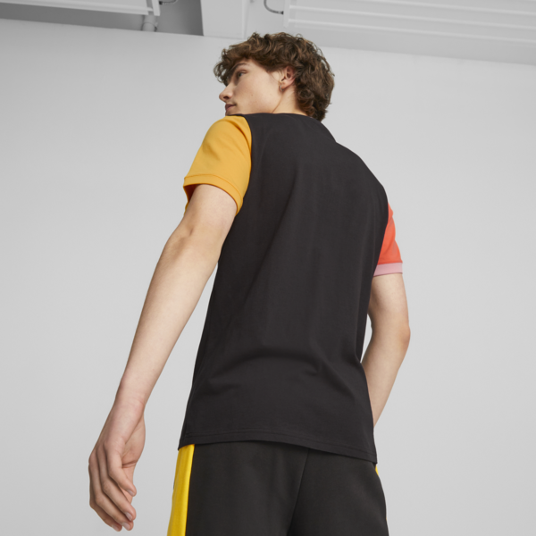 Remera para hombre Classics Block, PUMA Black-Hot Heat, large-ARG