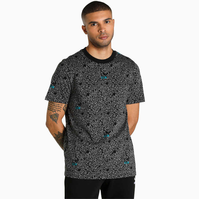 

Men's PUMA Brand Love AOP Regular Fit T-Shirt, Black