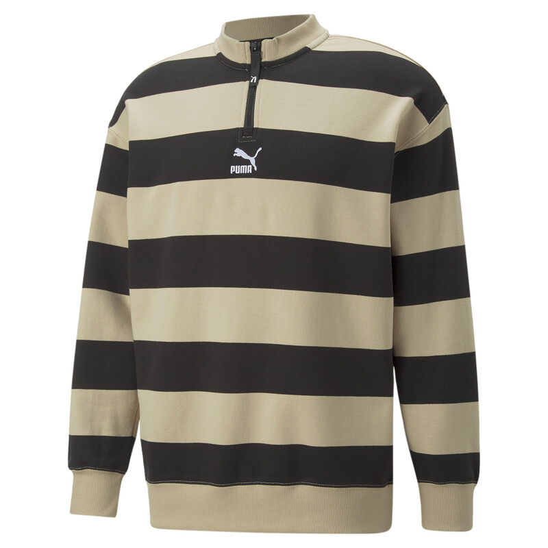 

Men's PUMA SWxP Striped Crew-Neck Relaxed Fit Sweatshirt