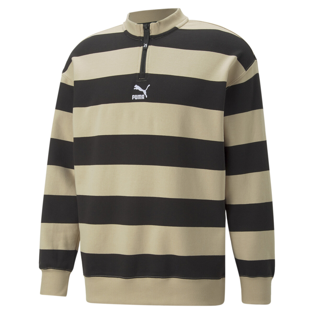 SWxP Printed Crew Neck Sweatshirt Men in Light Sand/Aop by PUMA, XL