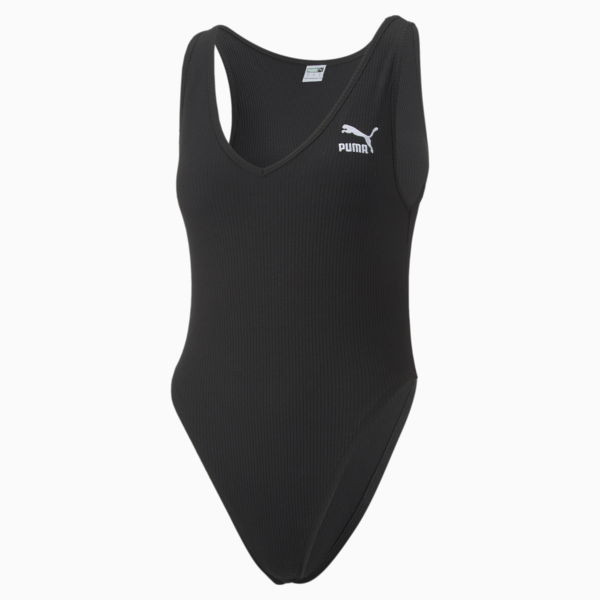Classics Ribbed Bodysuit Women, Puma Black, large-ZAF