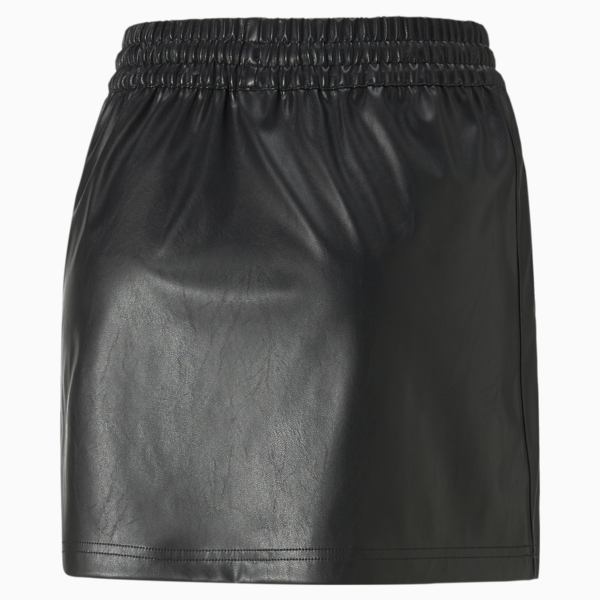 T7 Synthetic Mini Skirt Women, Puma Black, large-ZAF