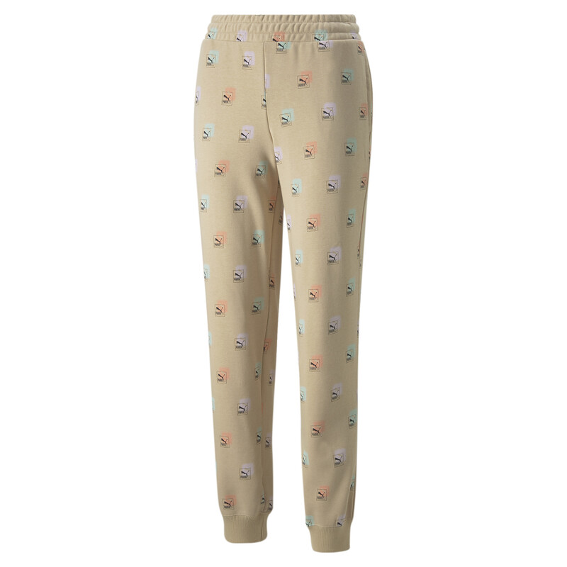 

Women's PUMA Regular Fit Brand Love All Over Print Sweatpants