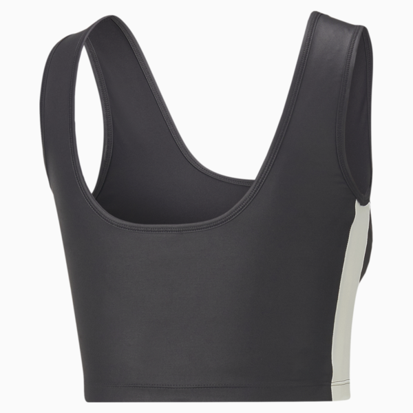 T7 Shiny Cropped Top Women, Puma Black-Pristine, large-ZAF