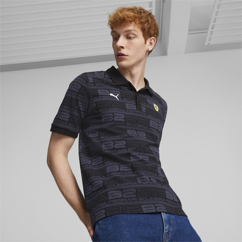

Men's PUMA Scuderia Ferrari Race Graphic Printed Motorsport Polo Shirt Men