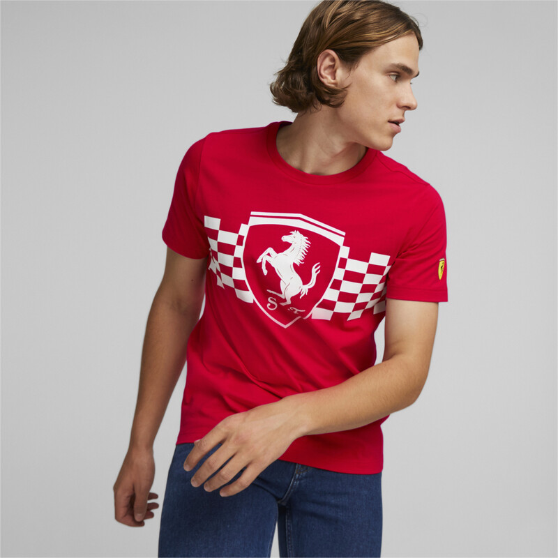 

Men's PUMA Scuderia Ferrari Race Tonal Shield T-Shirt, Red