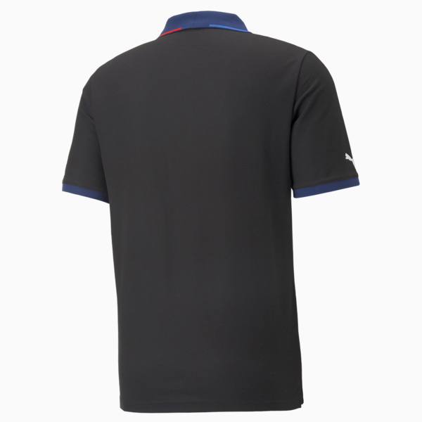 BMW M Motorsport Zip Polo Shirt Men, Cotton Black, large-MEX