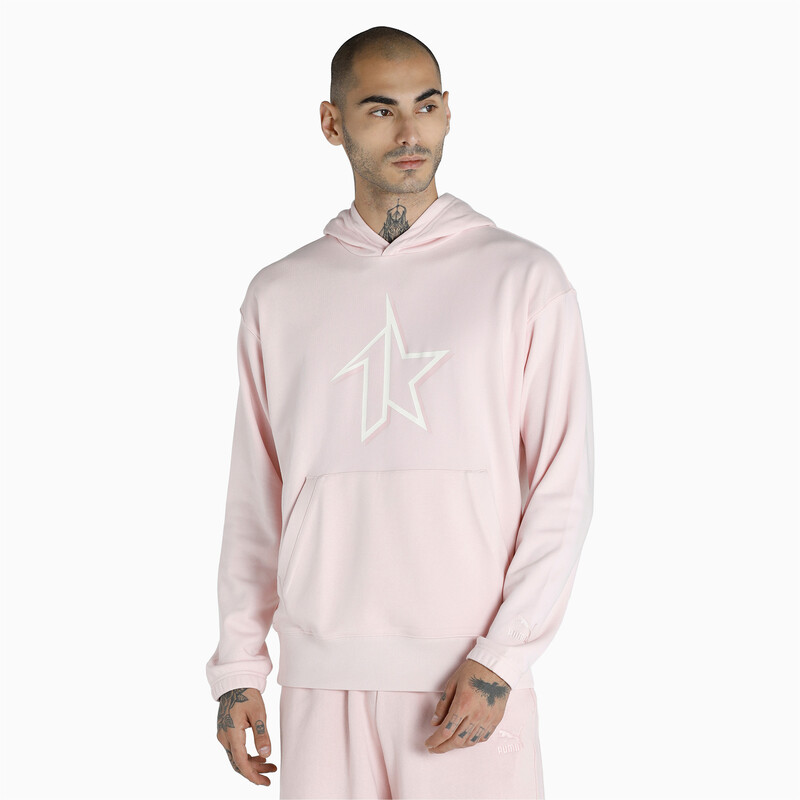 

Men's PUMA Graphic Print Relaxed Fit Hoodie, Lotus