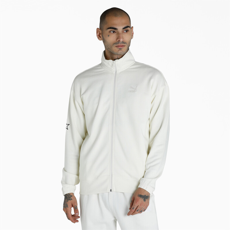 

Men's PUMA Full-Zip Knitted Jacket, Ivory glow