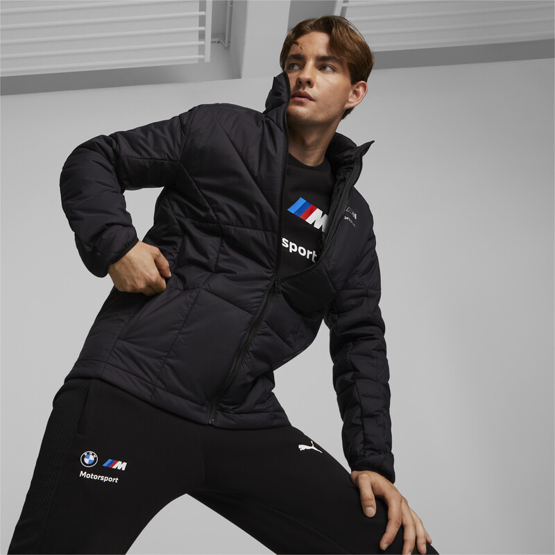 

Men's PUMA BMW M Motorsport Life Non-Hooded Packable Jacket, Black