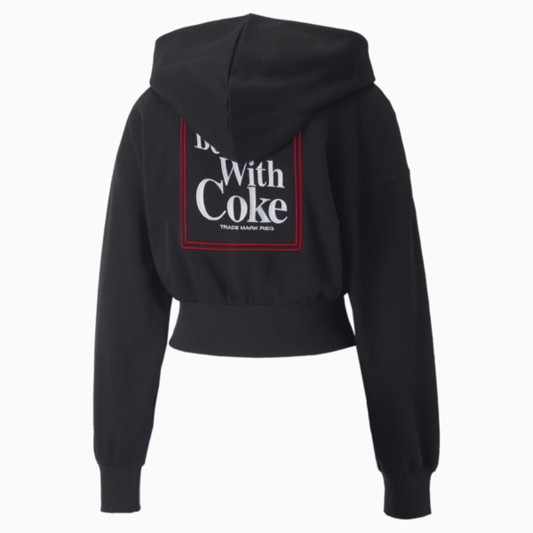PUMA x COCA-COLA Hoodie Women, Puma Black, large-ZAF