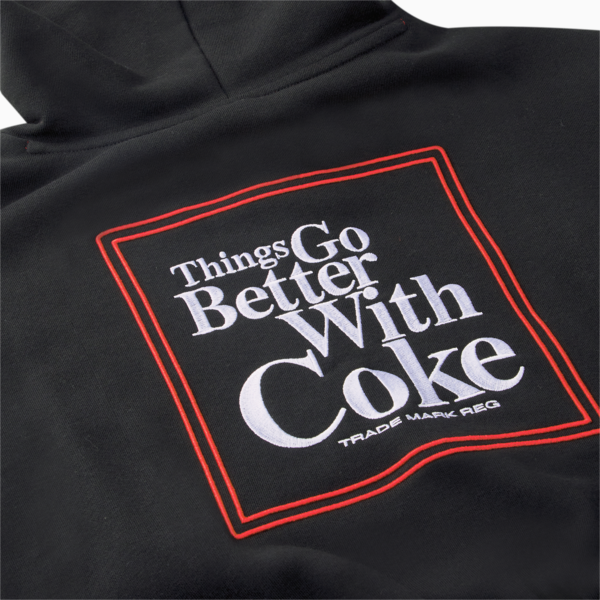 PUMA x COCA-COLA Hoodie Women, Puma Black, large-ZAF