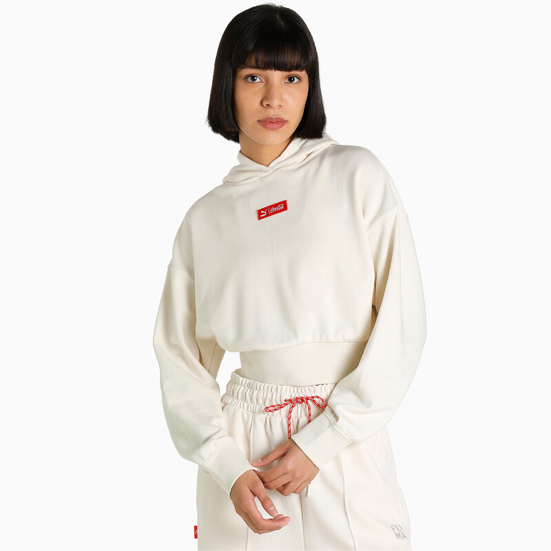 

Women's PUMA X COCA-COLA Relaxed Fit Hoodie, Ivory glow