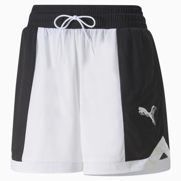 MOD Mesh Basketball Shorts Women, Puma Black-Puma White, large-ZAF