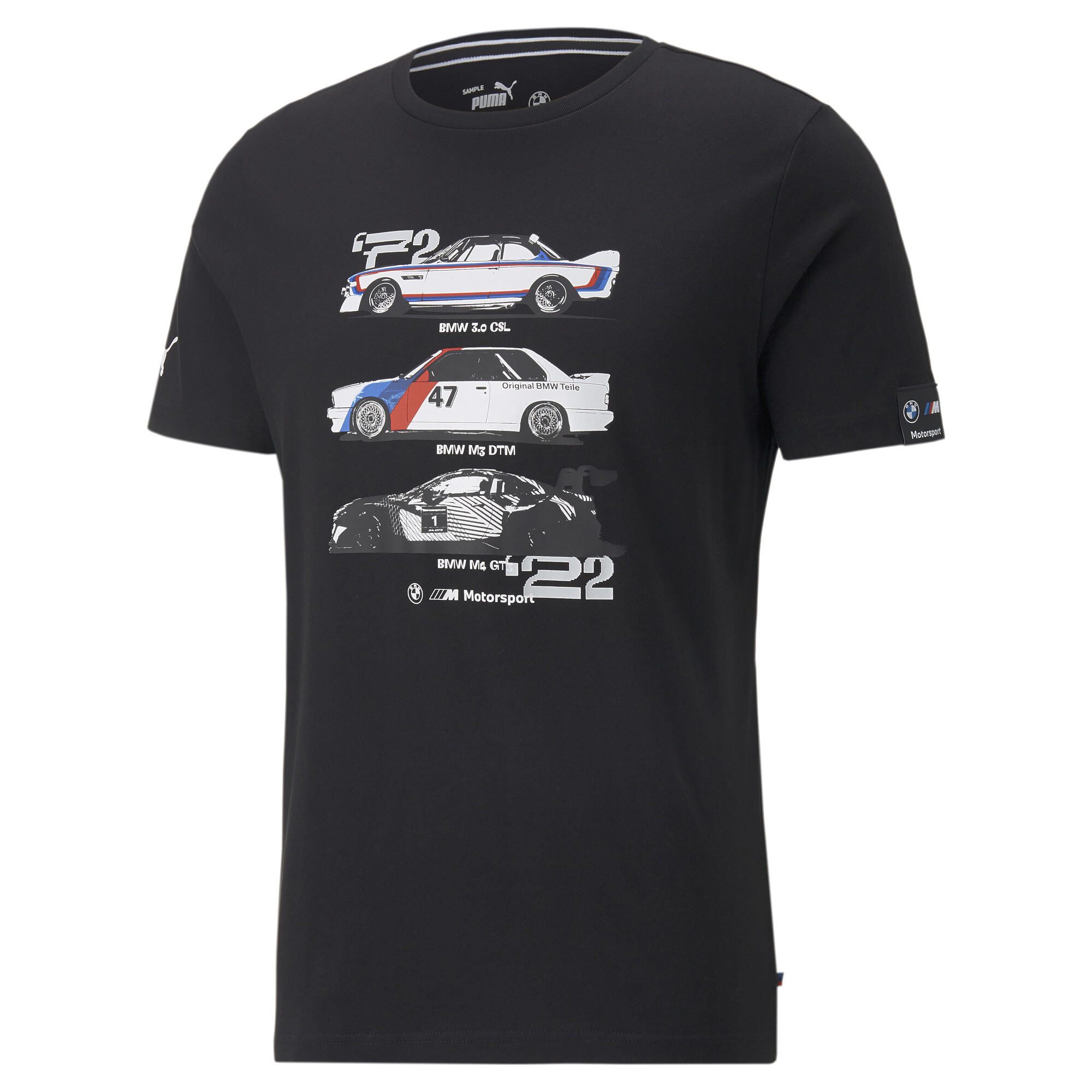 Men's Puma BMW M Motorsport Graphic T-Shirt, Black, Clothing