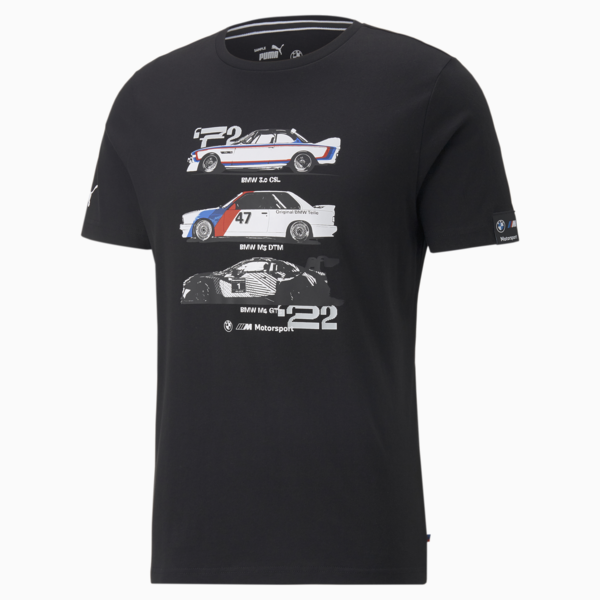 BMW M Motorsport Graphic Tee Men, Puma Black, large-ZAF
