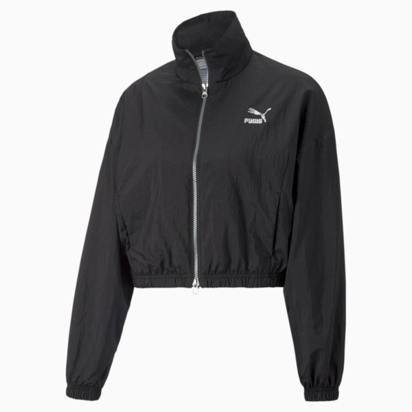 Star Quality Woven Track Jacket Women, Puma Black, large-ZAF
